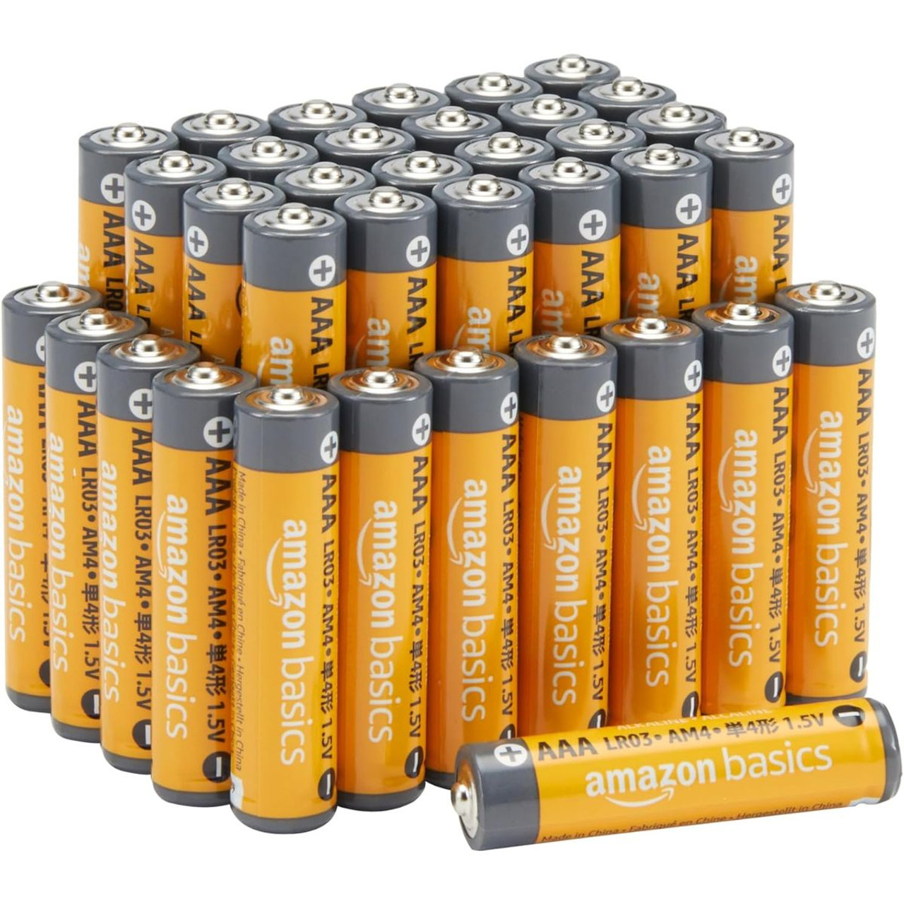 Amazon Basics AAA Alkaline Batteries, 36 Ct. (1- to 3-Pack) product image