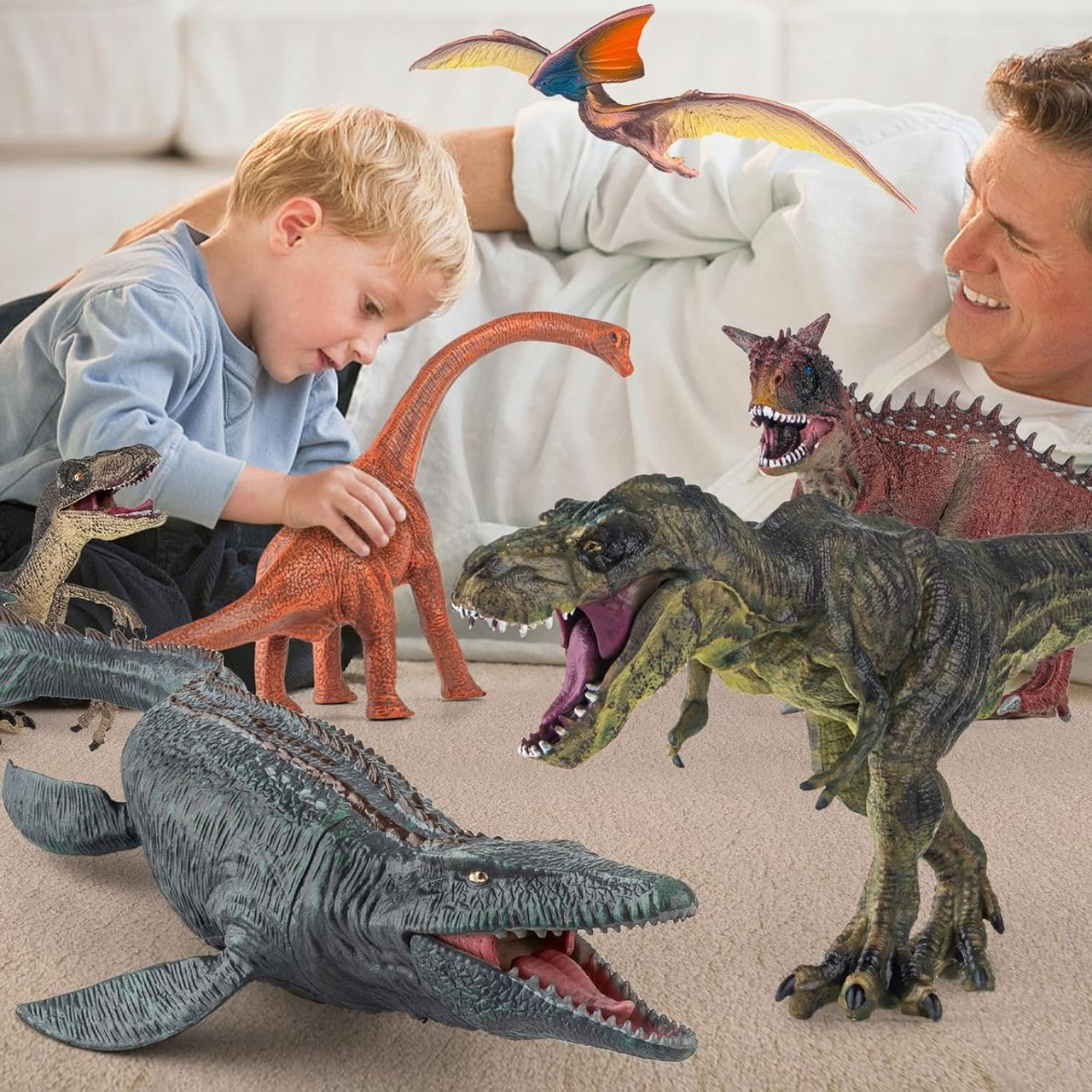 Large Toy Dinosaur Set product image