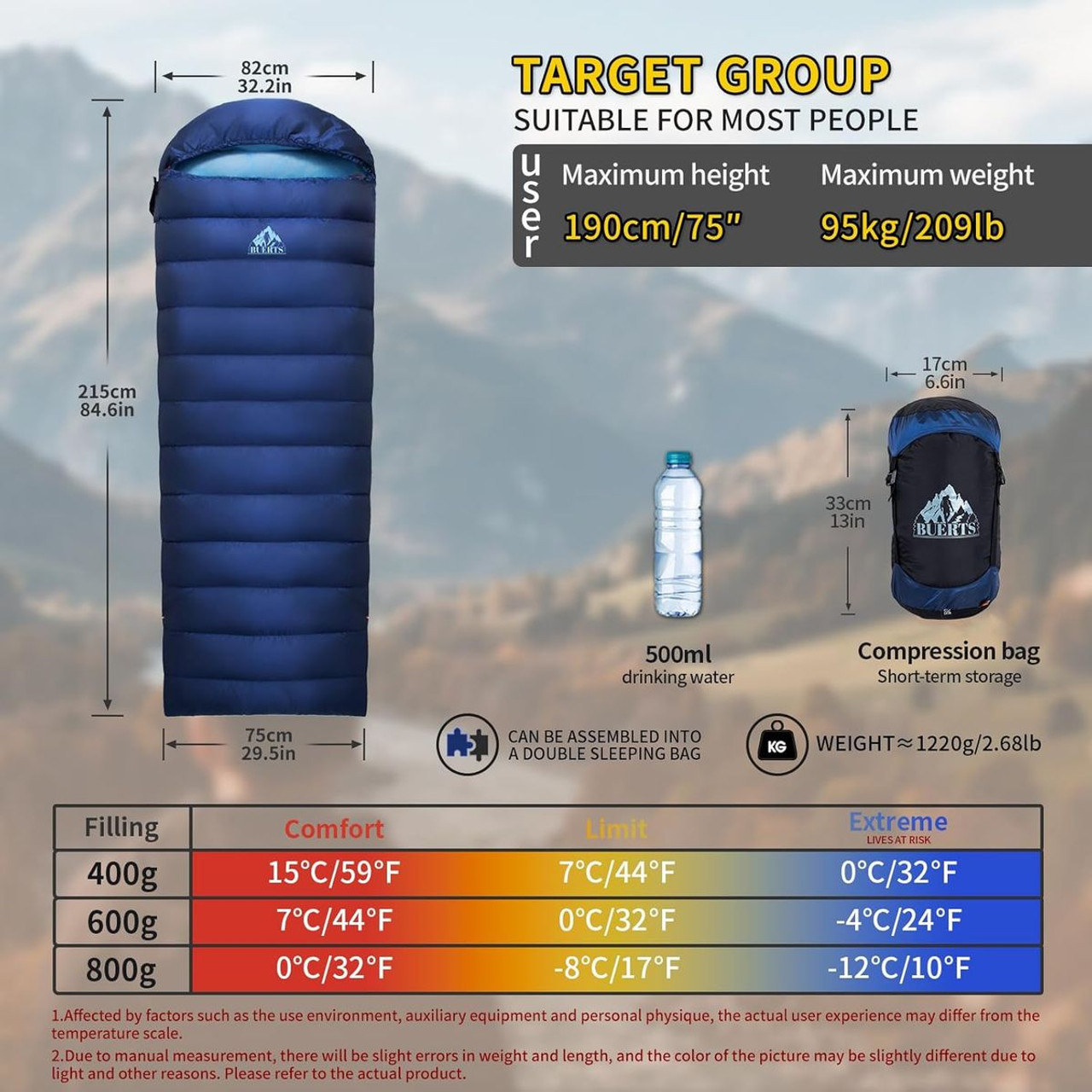 Down Sleeping Bag for Adults product image