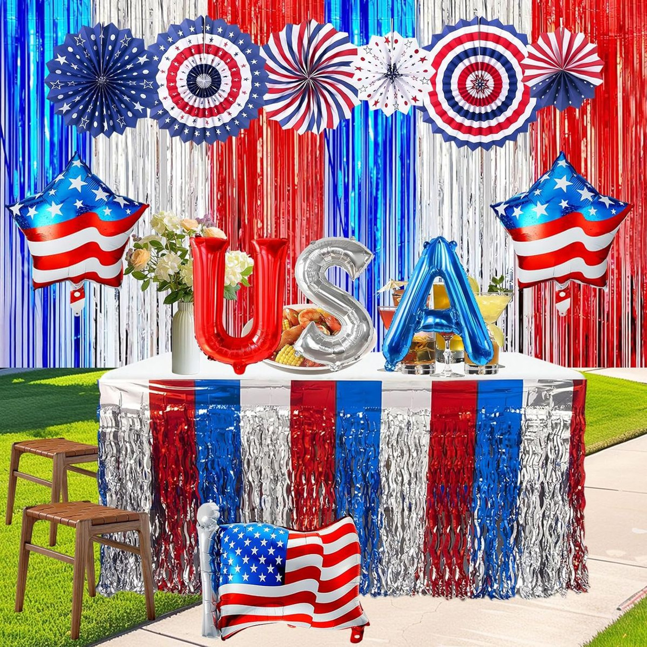 4th of July Patriotic Party Decorations product image