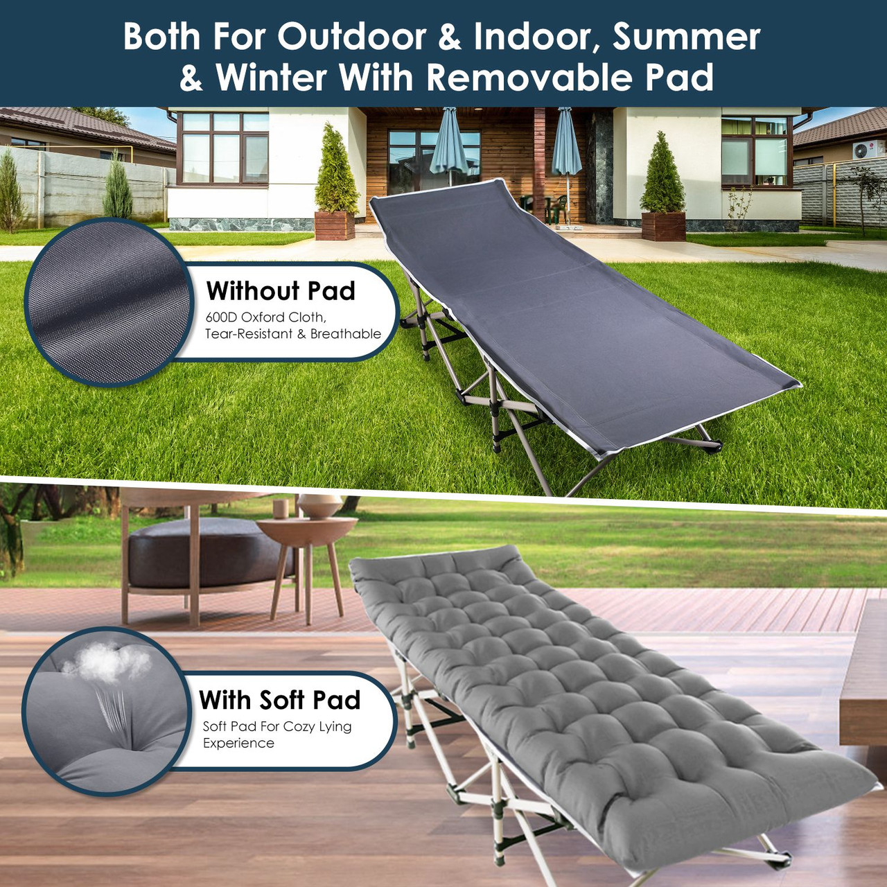 NewHome Folding Camping Cot product image