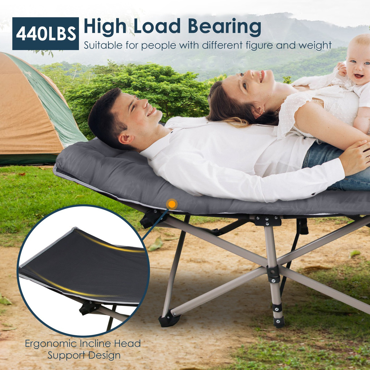 NewHome Folding Camping Cot product image