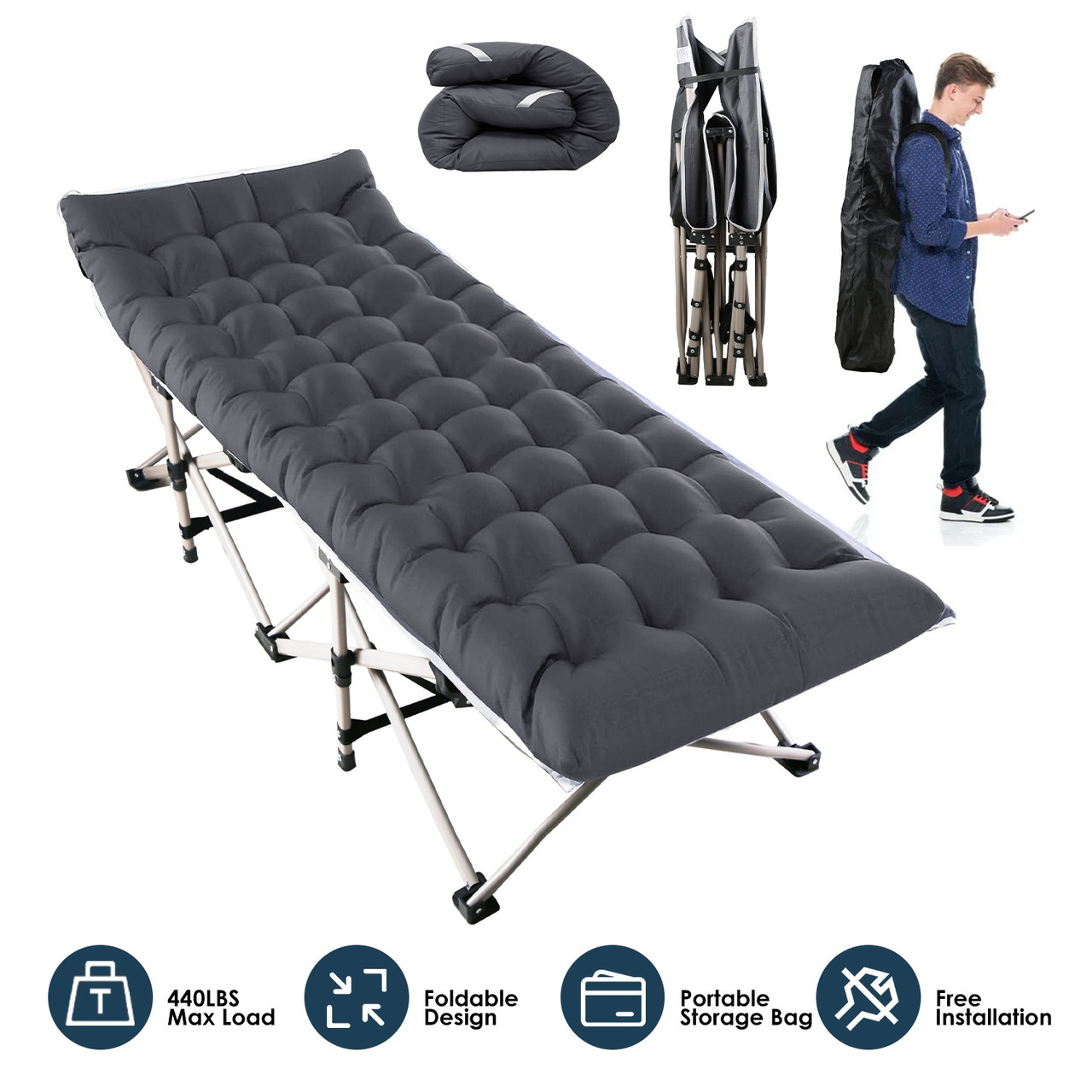 NewHome Folding Camping Cot product image