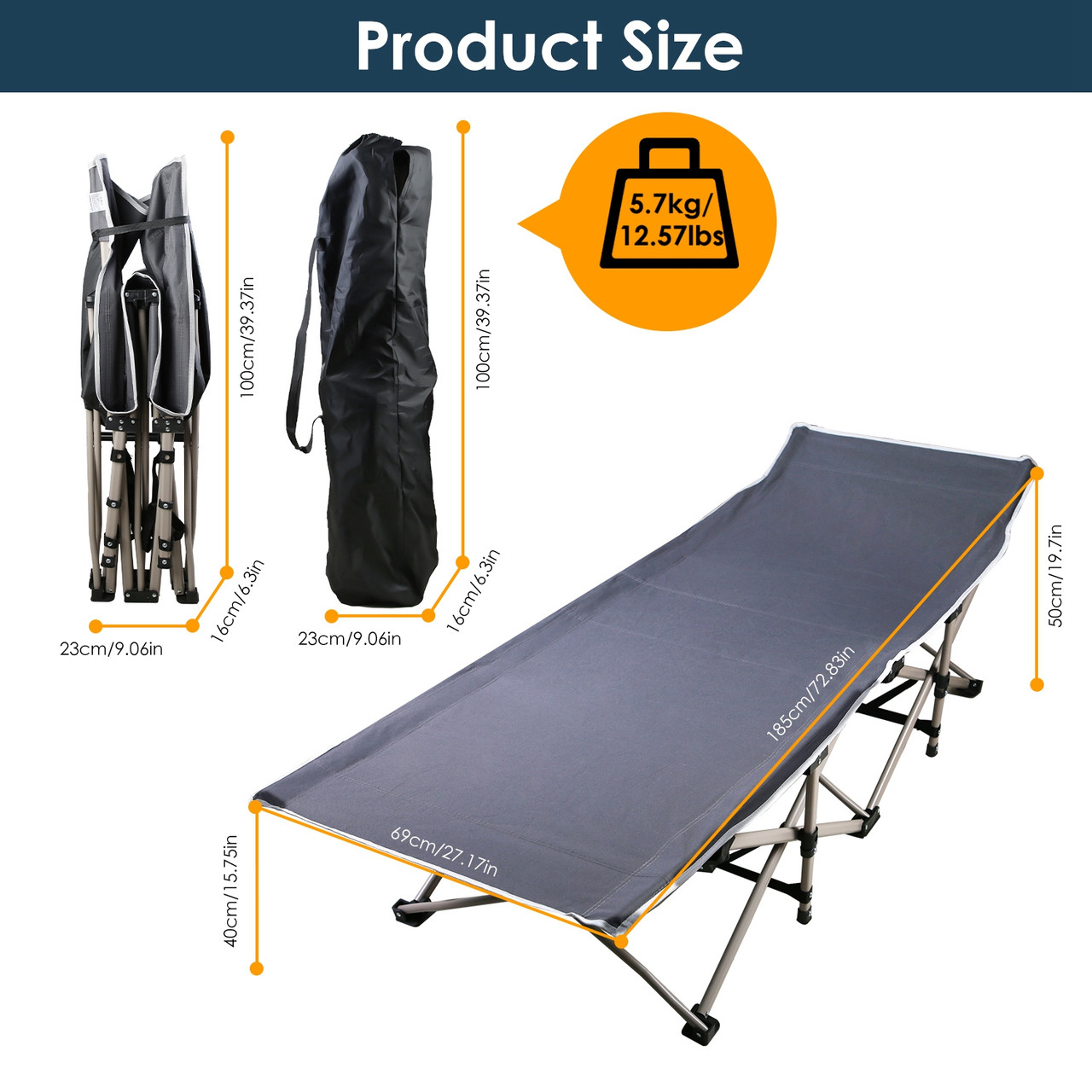 NewHome Folding Camping Cot product image