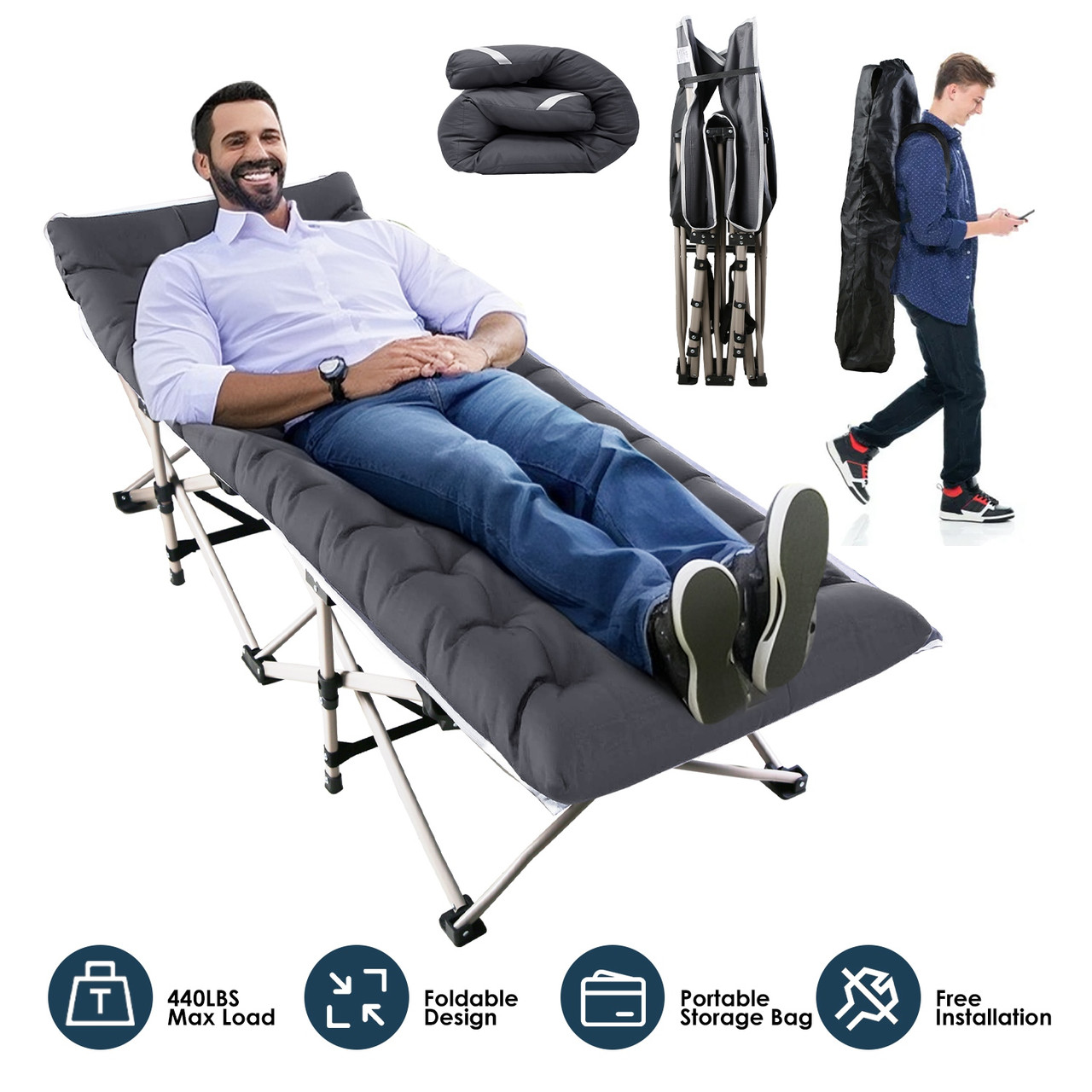 NewHome Folding Camping Cot product image