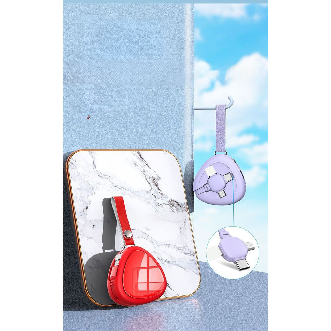 TrioCharge 3-in-1 Retractable Charger product image