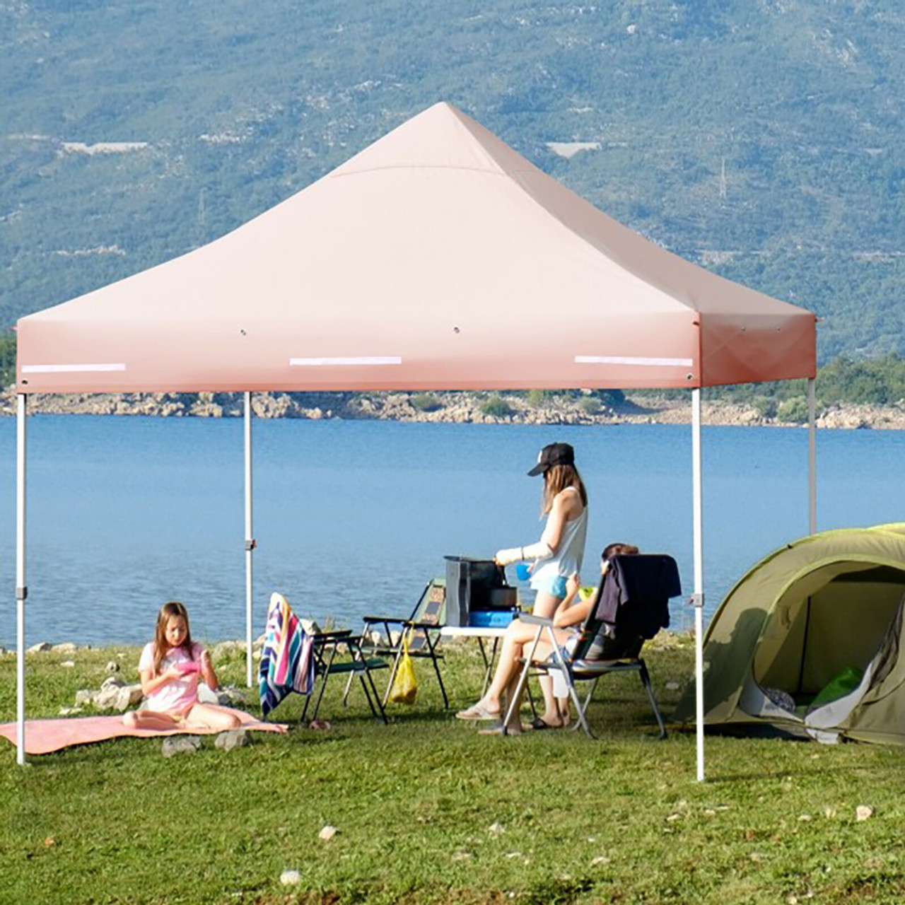 10' x 10' Height-Adjustable Folding Pop-up Canopy product image