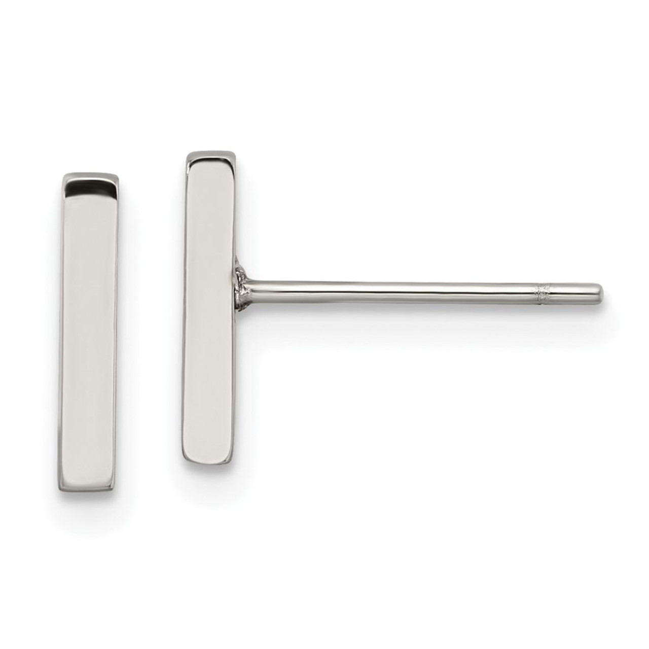 Stainless Steel Polished Bar Post Earring product image