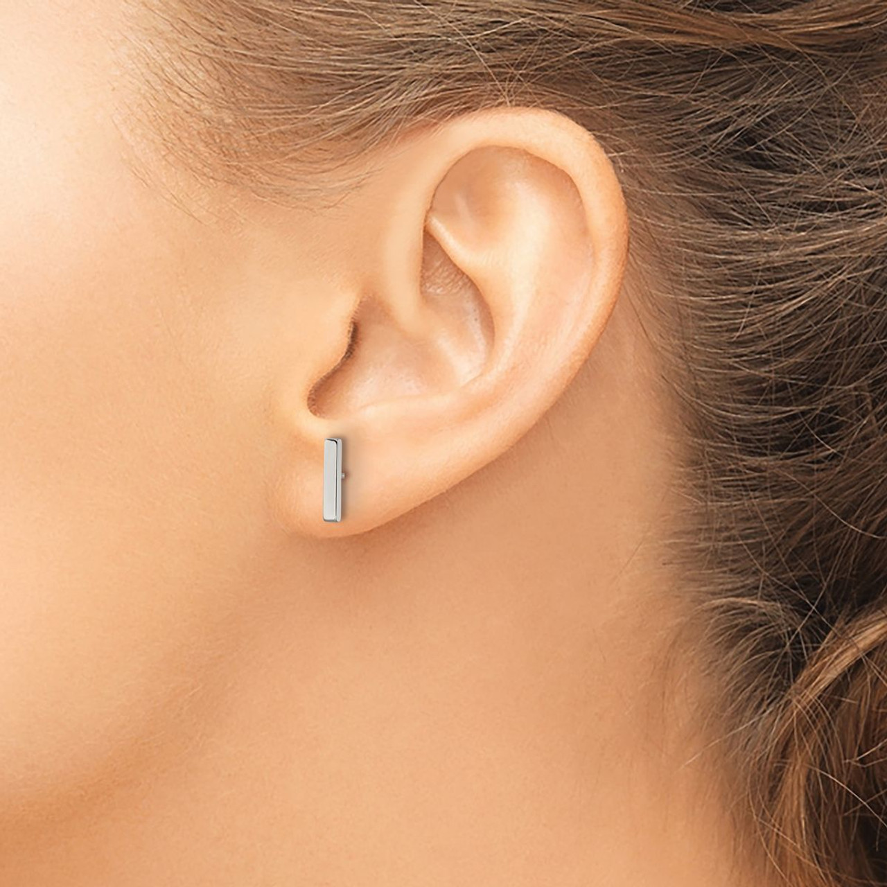 Stainless Steel Polished Bar Post Earring product image