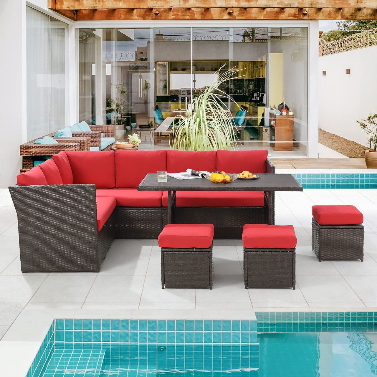 7-Piece Outdoor Sectional Sofa Set product image