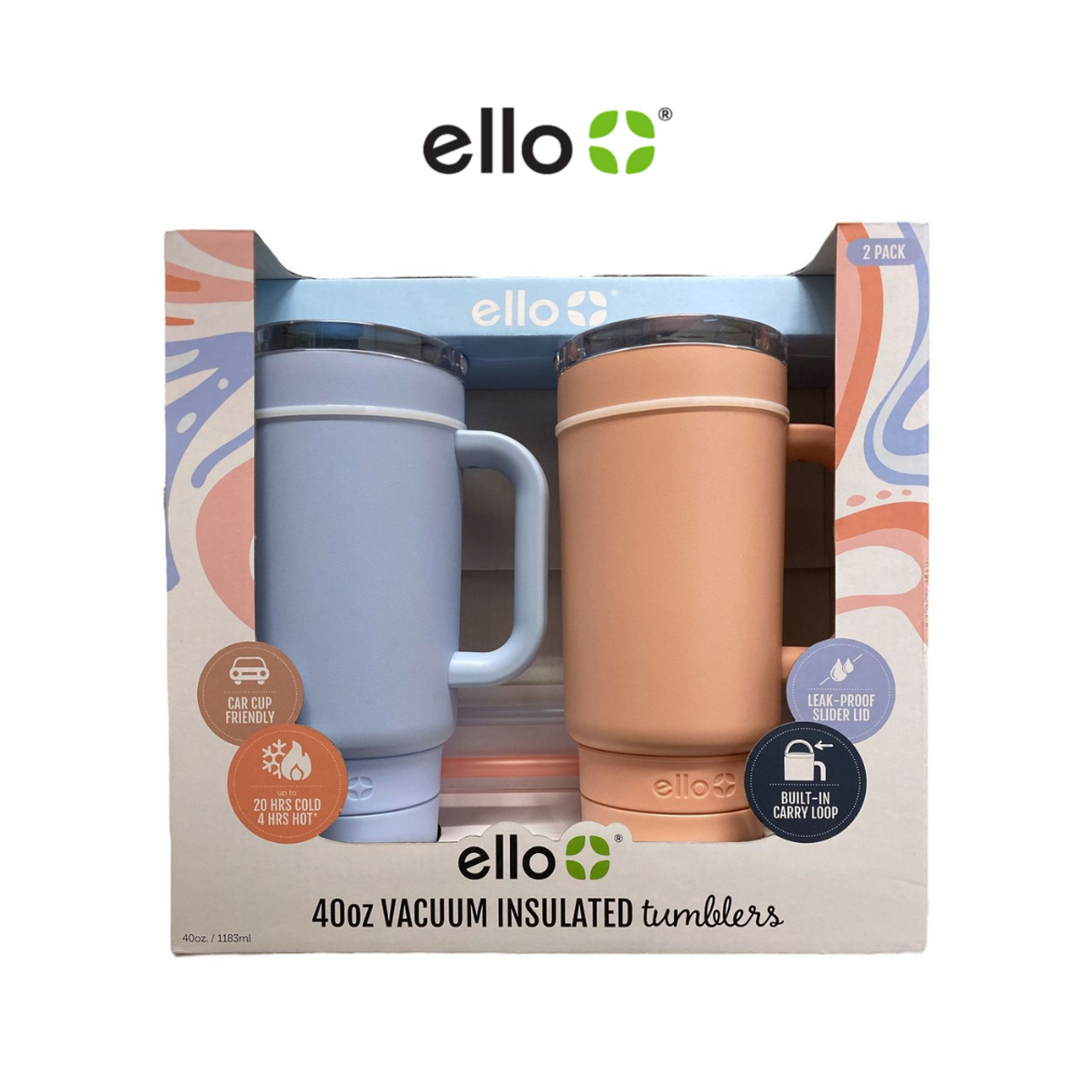 Ello Port 40oz. Stainless Steel Leak-Proof Tumbler with Handle product image