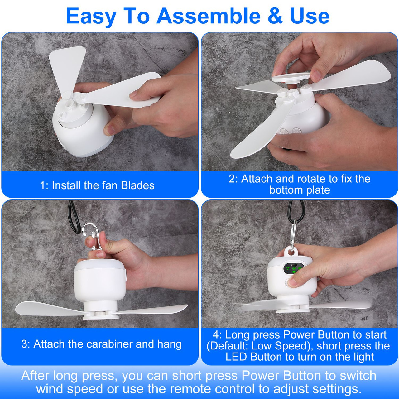 Camping Fan & LED Lantern product image