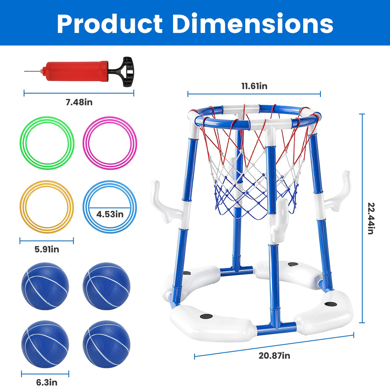 CoolWorld Pool Basketball Hoop product image