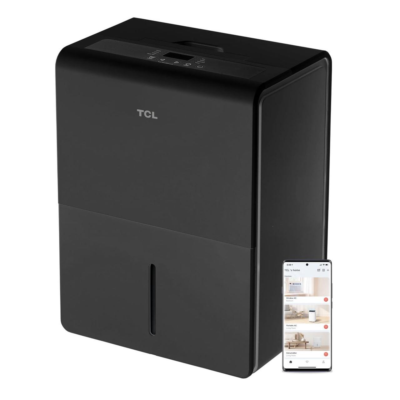 TCL 50‑Pint Smart Dehumidifier with Built‑In Pump  product image