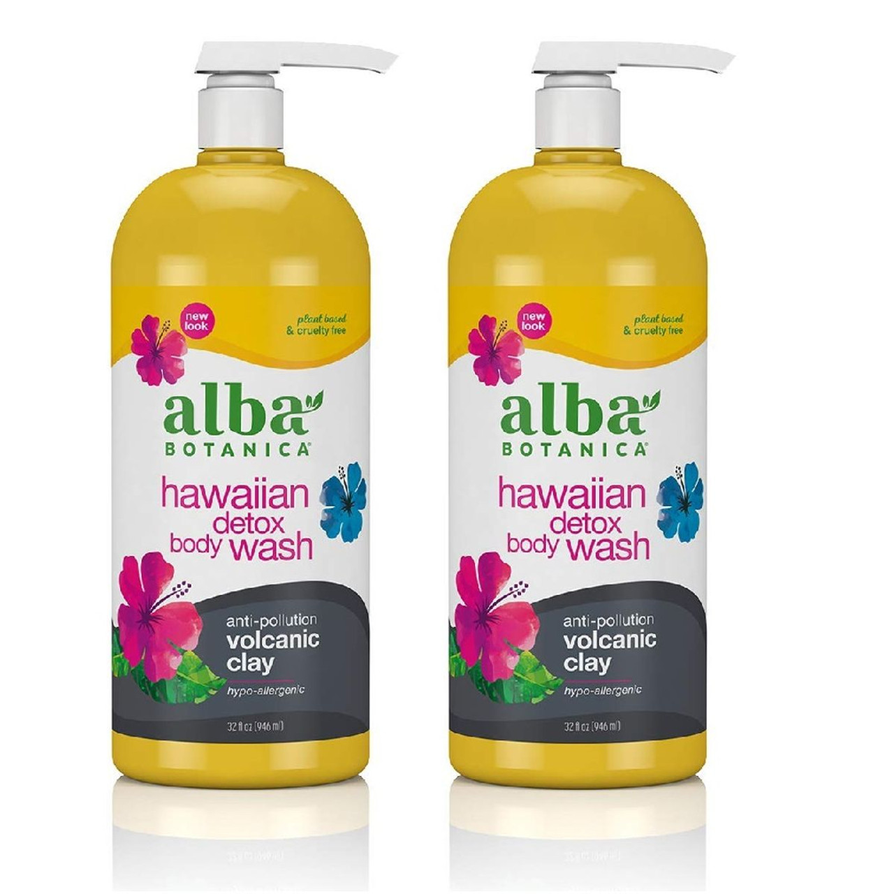 Alba Botanica Hawaiian Detox Body Wash, 32 oz (2-Pack) product image