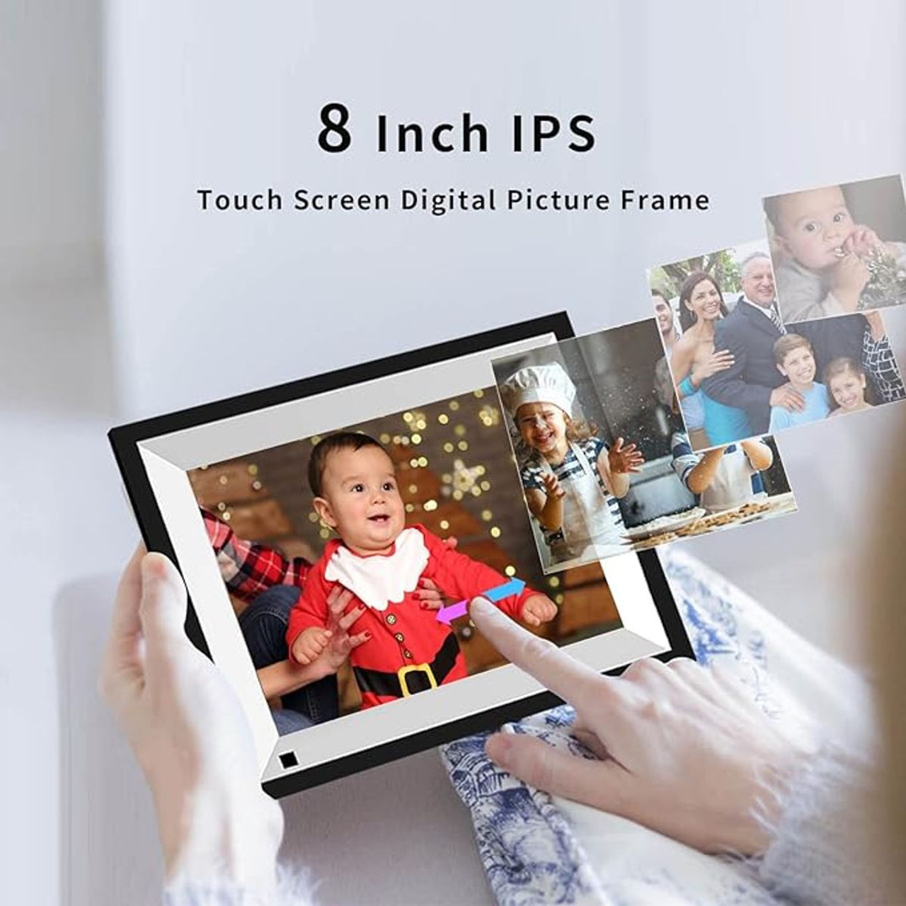 JREN 8" Digital Photo Frame with HD Touch Screen product image