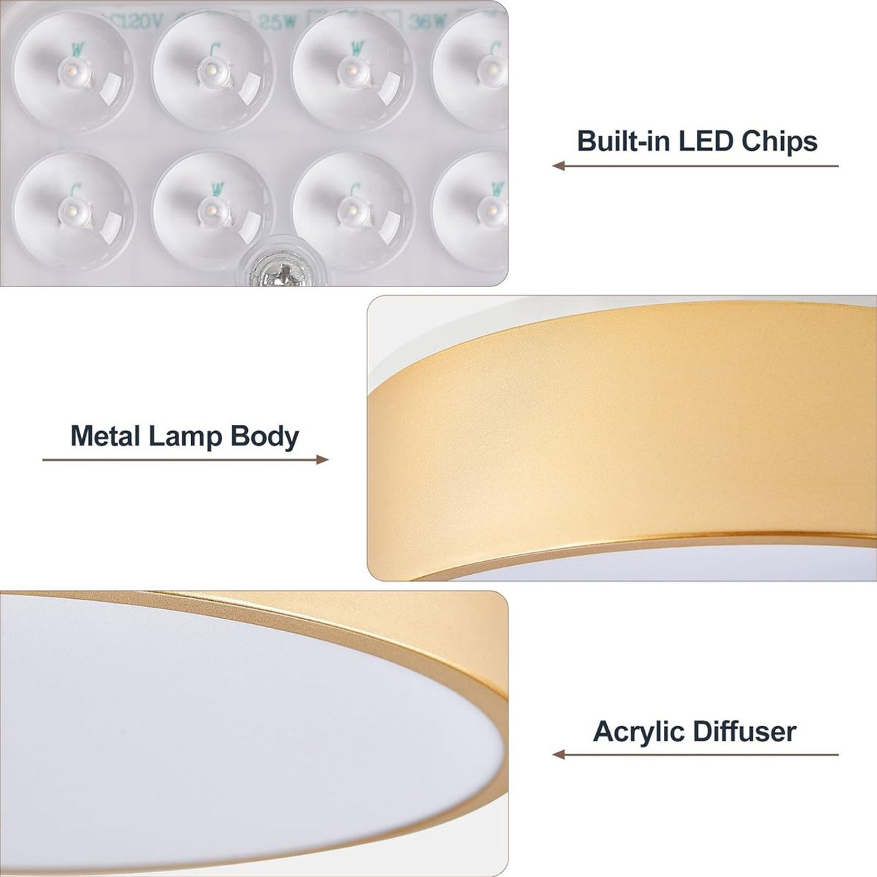 Dimmable LED Flush Mount Ceiling Lights product image