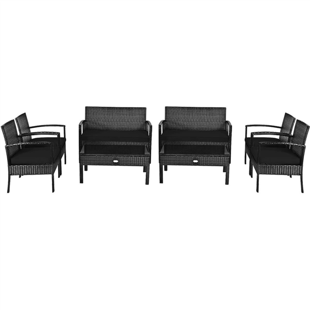 Rattan Cushioned Patio Furniture Set product image