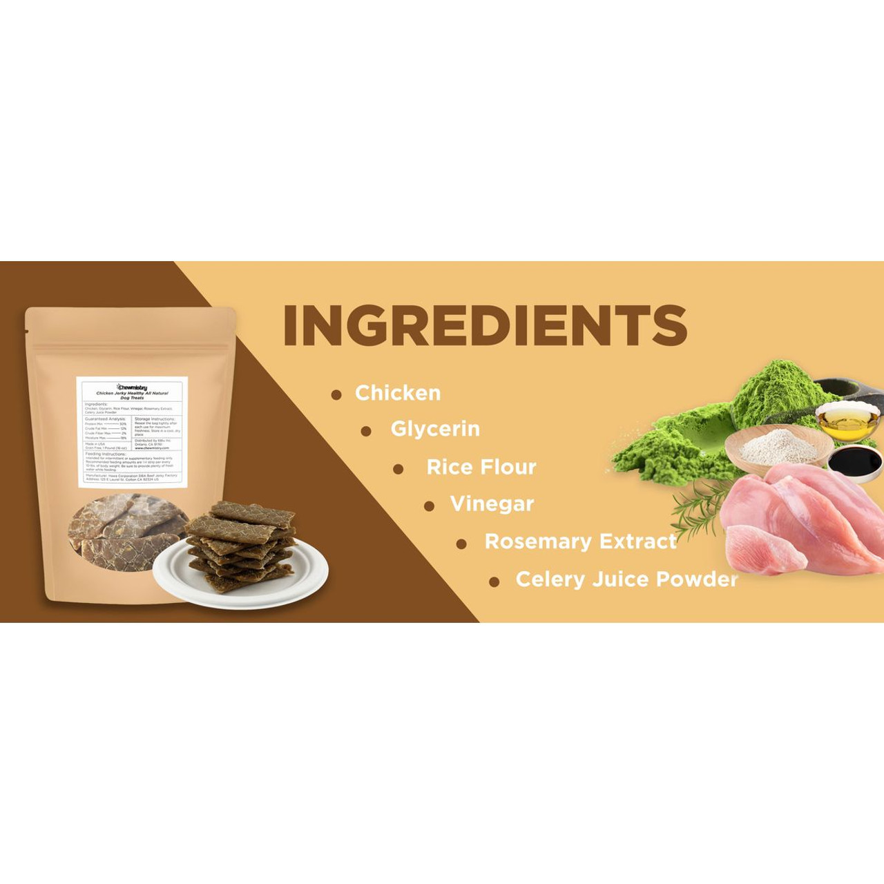 Chewmistry 16oz Chicken Jerky Dog Treats product image