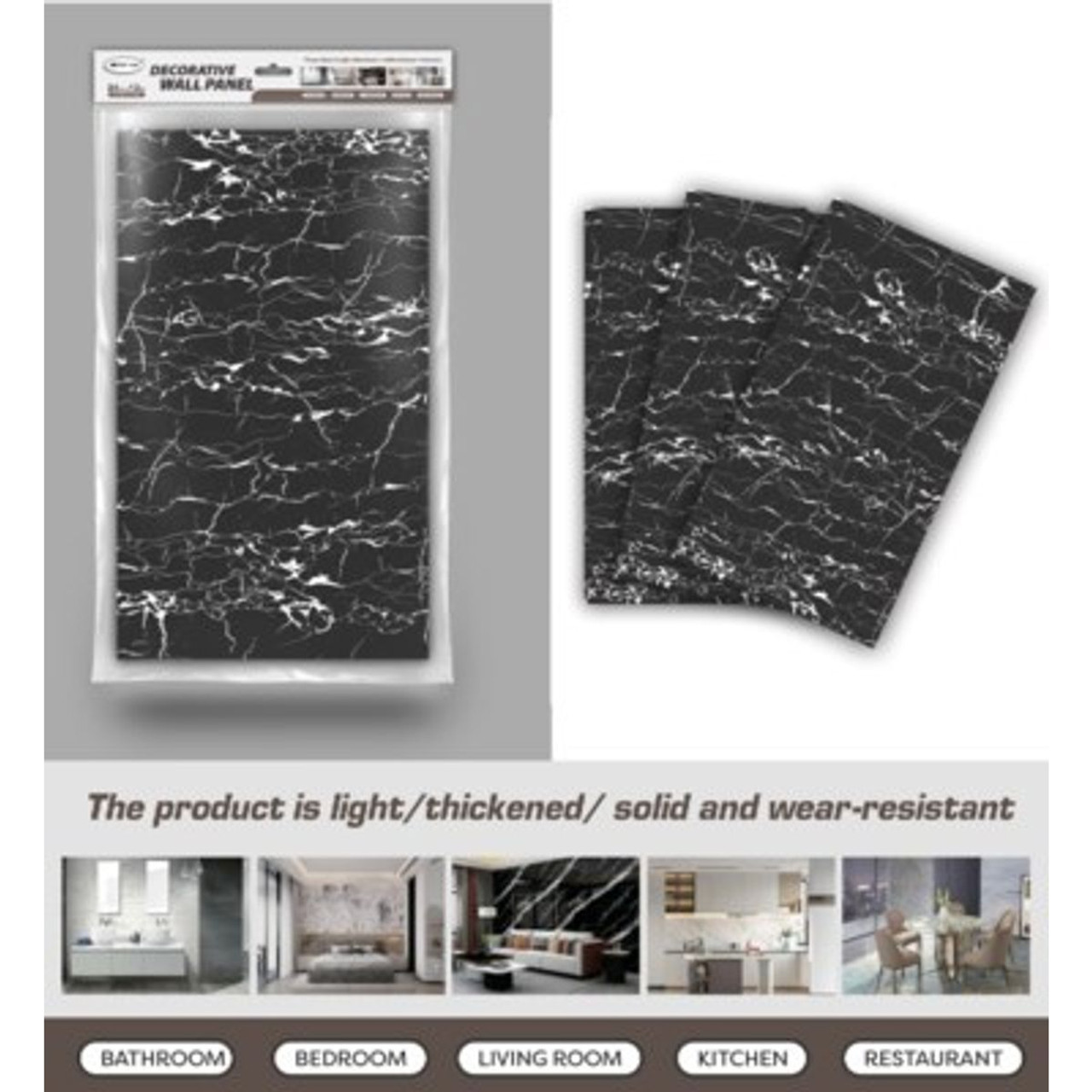 Peel & Stick Backsplash Waterproof Wall Panels (6-Piece Set) product image
