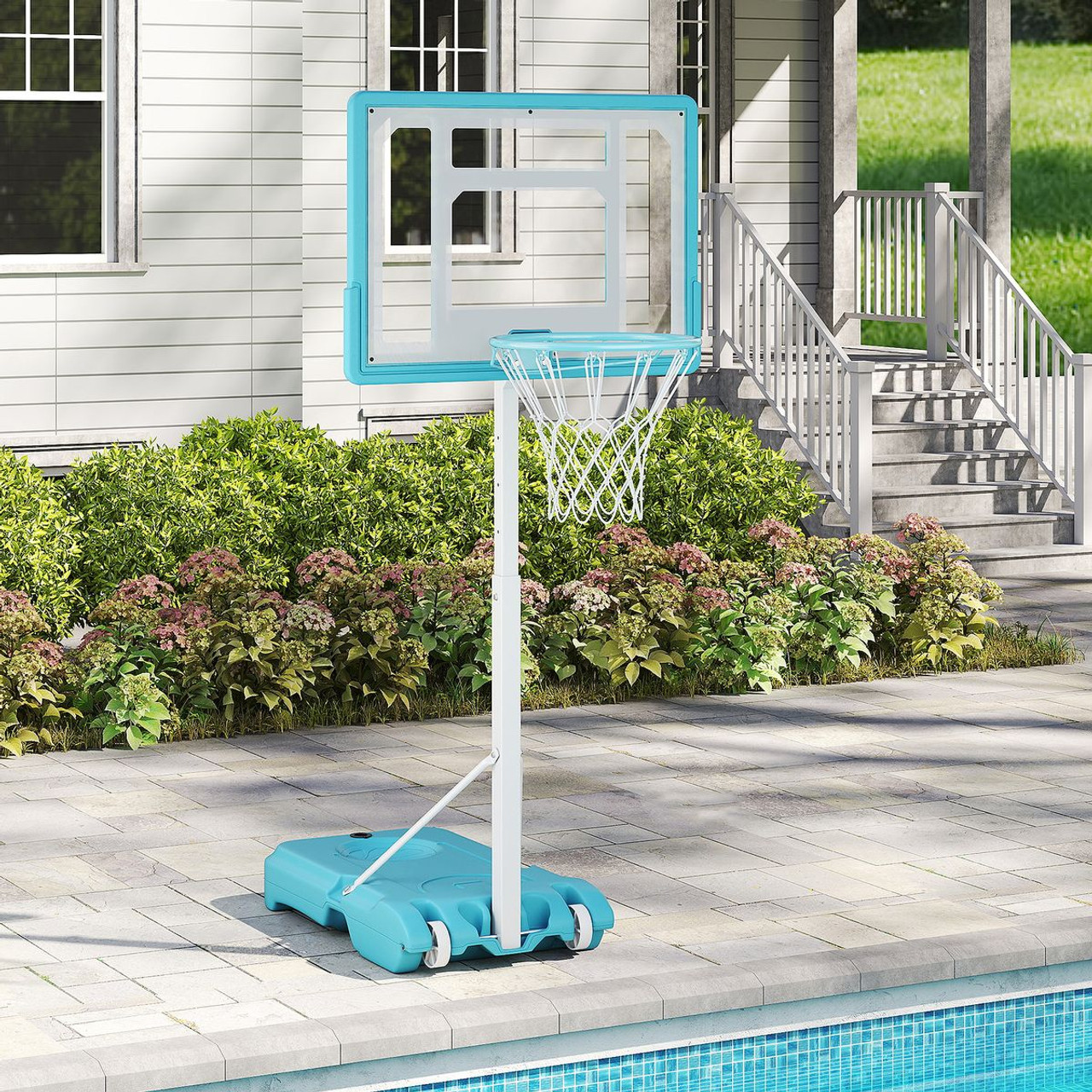 Adjustable Pool Basketball Hoop with Fillable Base product image