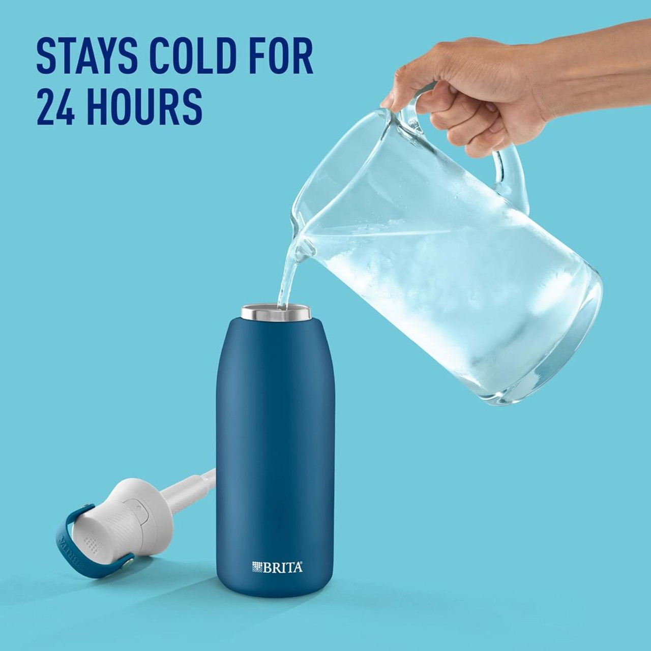 Brita Stainless Steel Premium Filtering Water Bottle product image