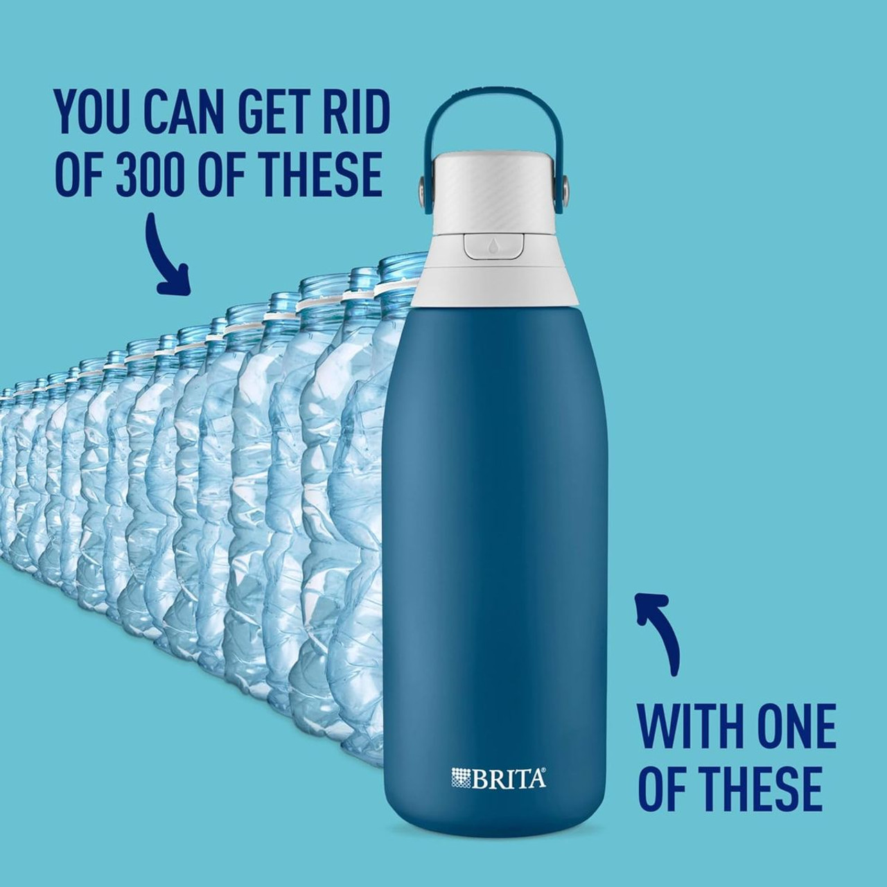 Brita Stainless Steel Premium Filtering Water Bottle product image