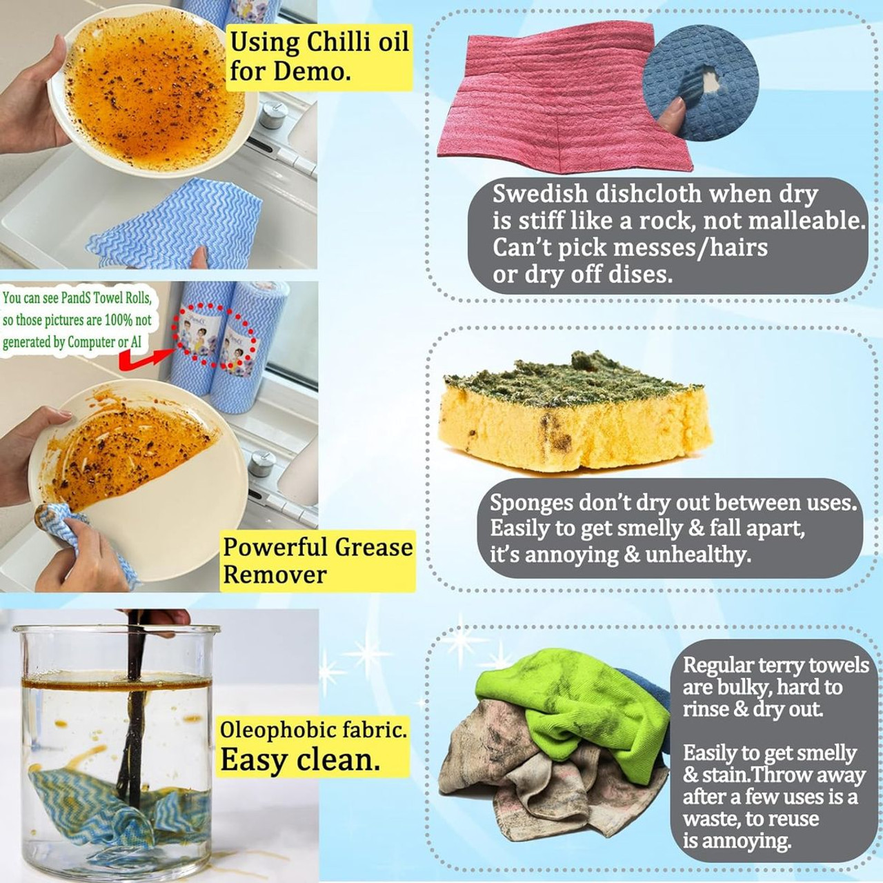 Reusable Paper Towels (60-Count) product image