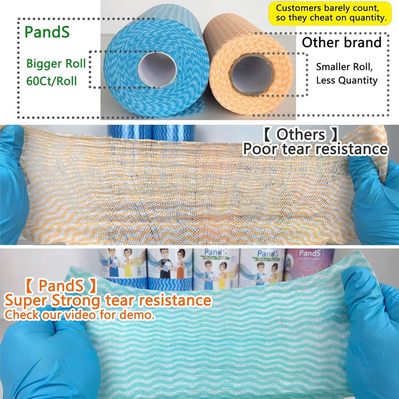 Reusable Paper Towels (60-Count) product image
