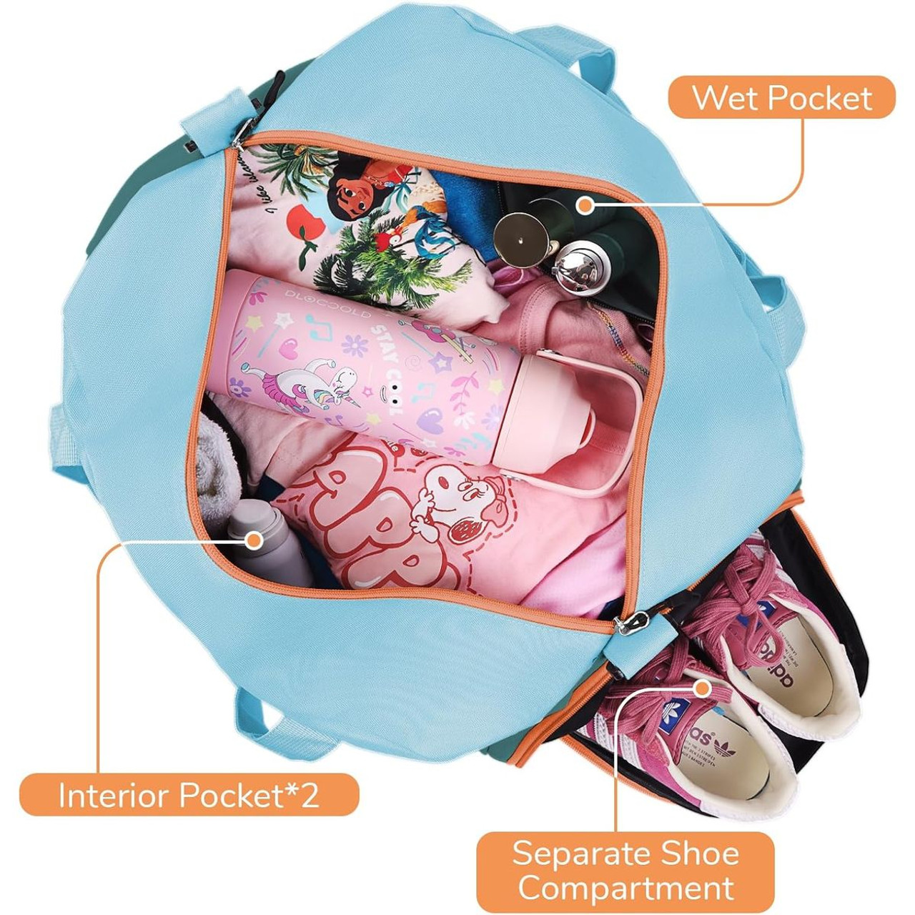 Kids Duffel Bag with Shoe Compartment product image