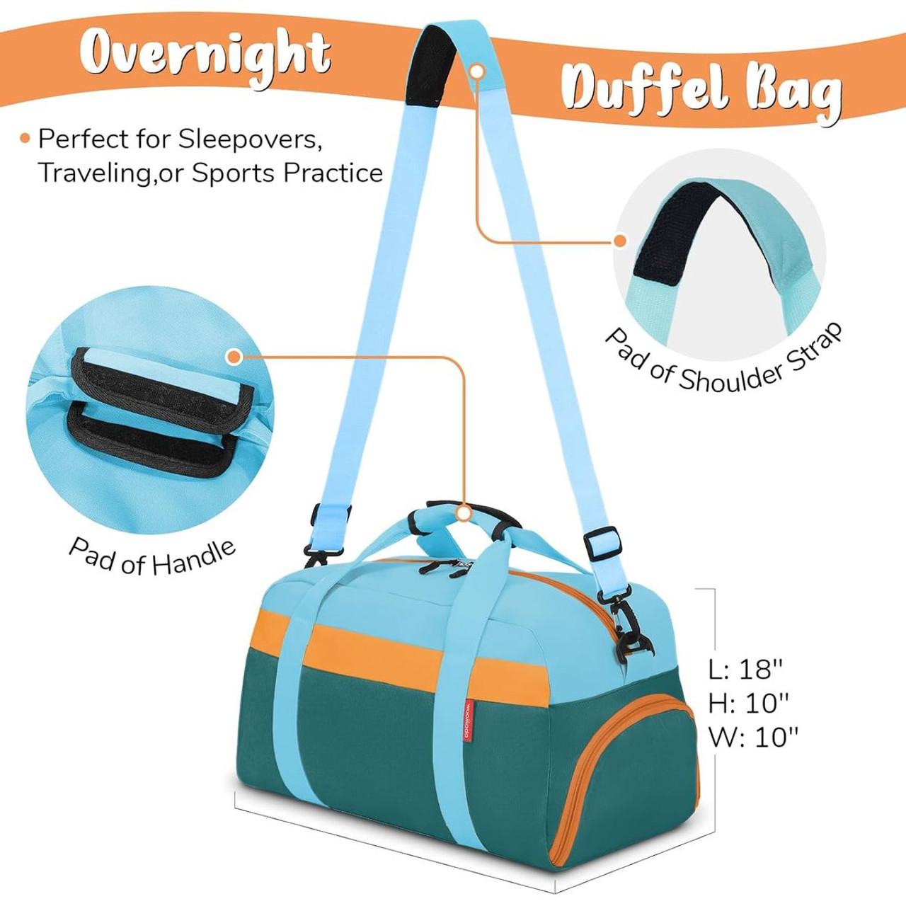 Kids Duffel Bag with Shoe Compartment product image