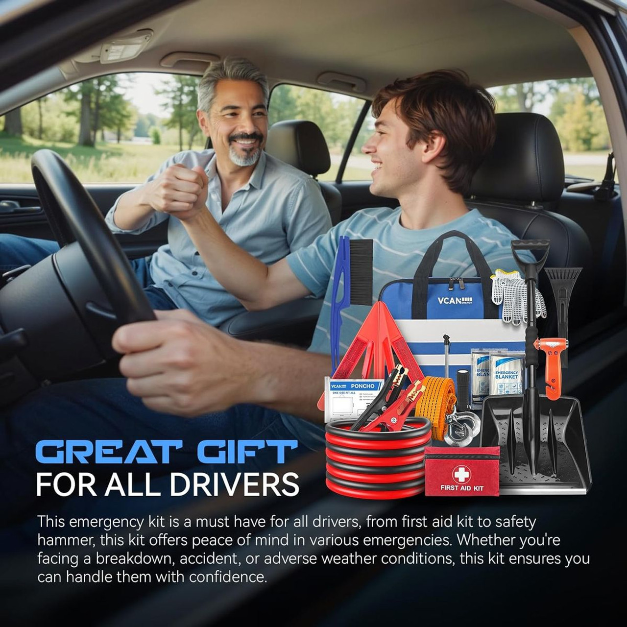 Car Emergency Kit with Jumper Cables product image