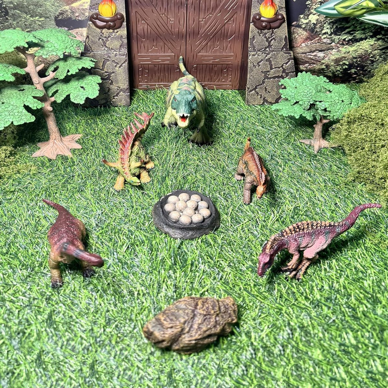 Dinosaur Park Gate and Dinos Set  product image