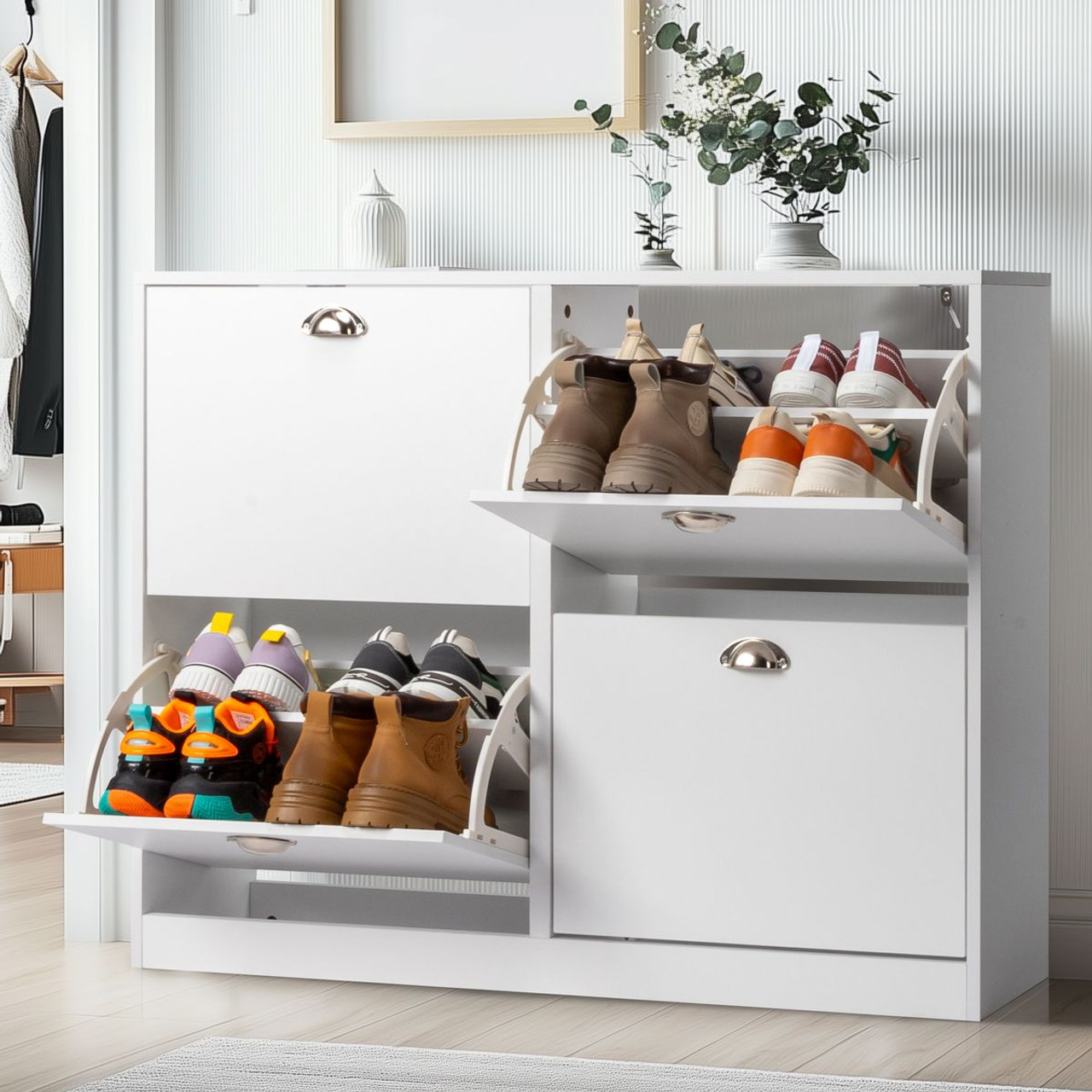 Wooden Shoe Cabinet for Entryway product image