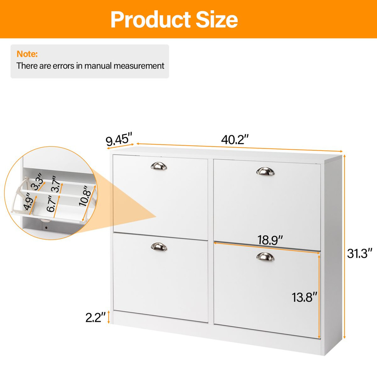 Wooden Shoe Cabinet for Entryway product image