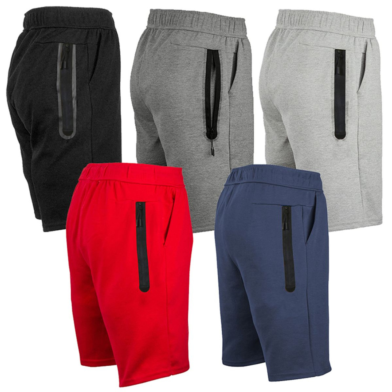 Men's Tech Fleece Shorts with Long Zipper Pocket (5-Pack) product image