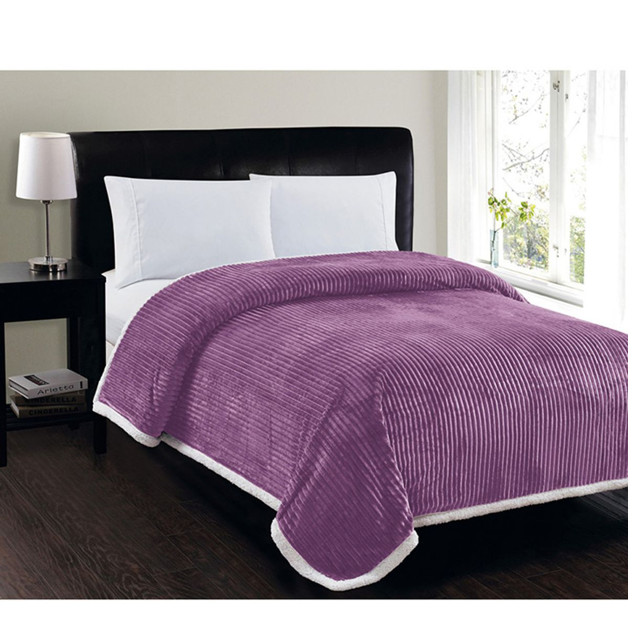 Sheradian Reversible Corduroy Sherpa Blanket product image