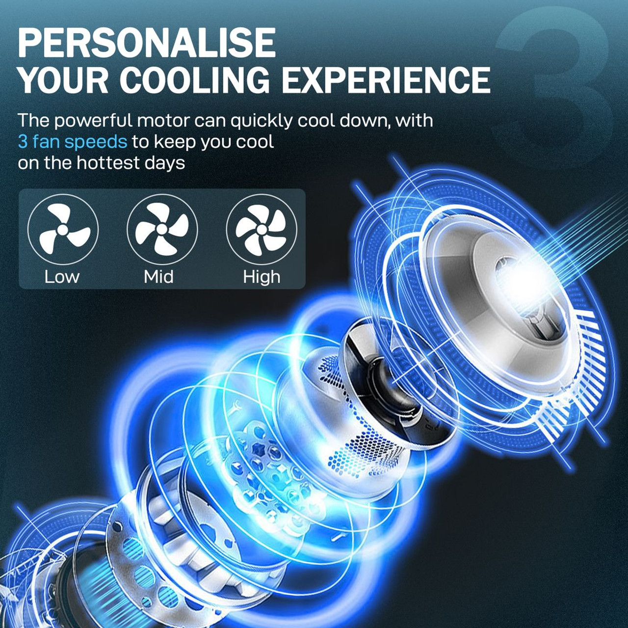 34-inch Tower Fan with 3 Modes and 3 Speeds product image