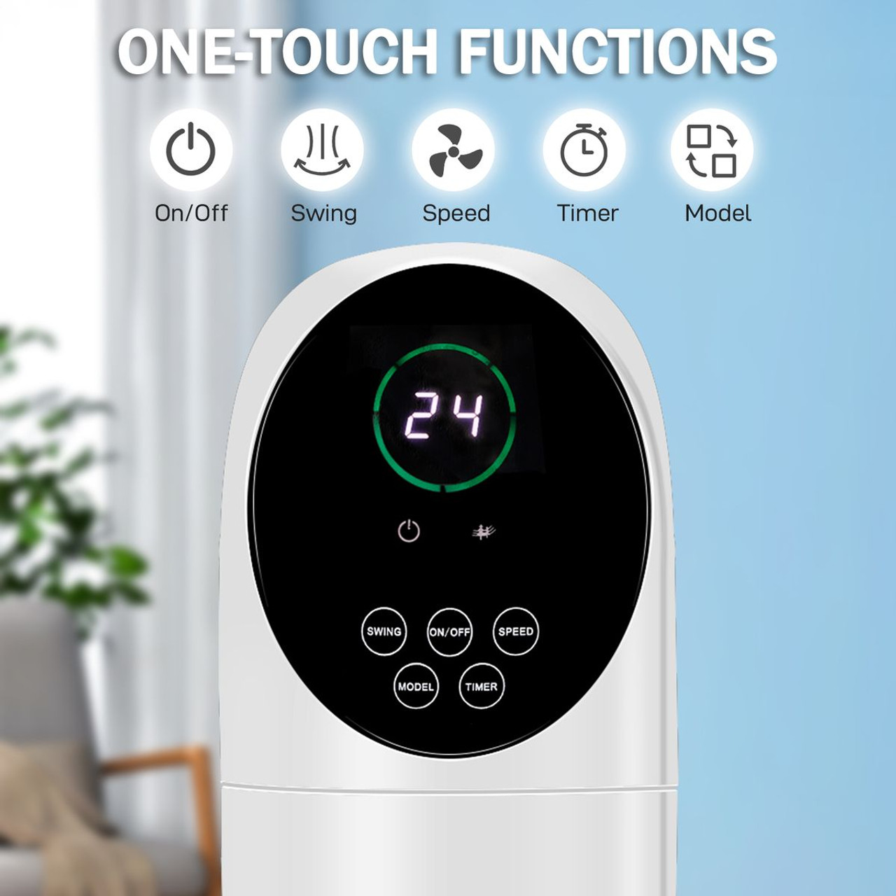 34-inch Tower Fan with 3 Modes and 3 Speeds product image