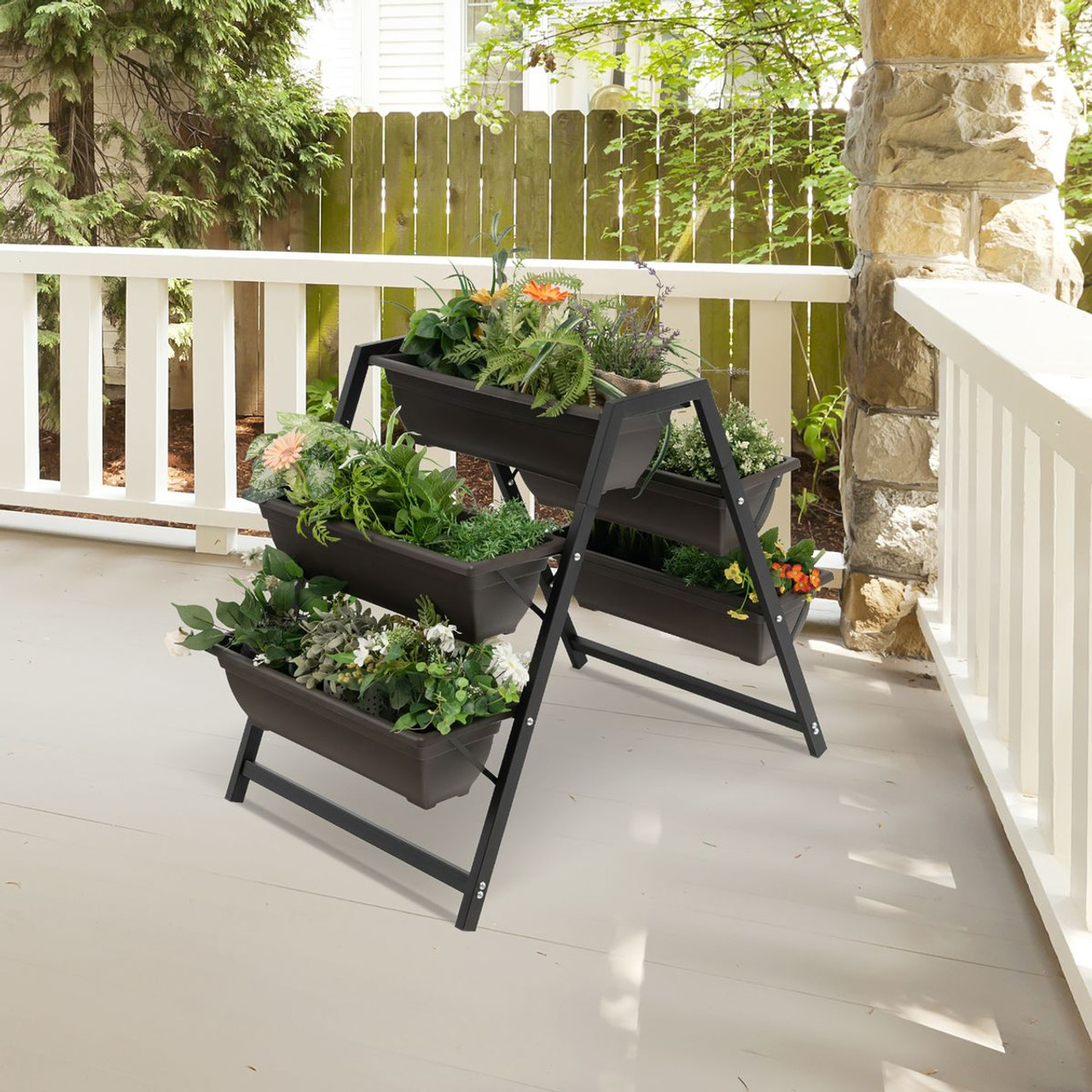 31”H Plant Stand with 5 Boxes product image