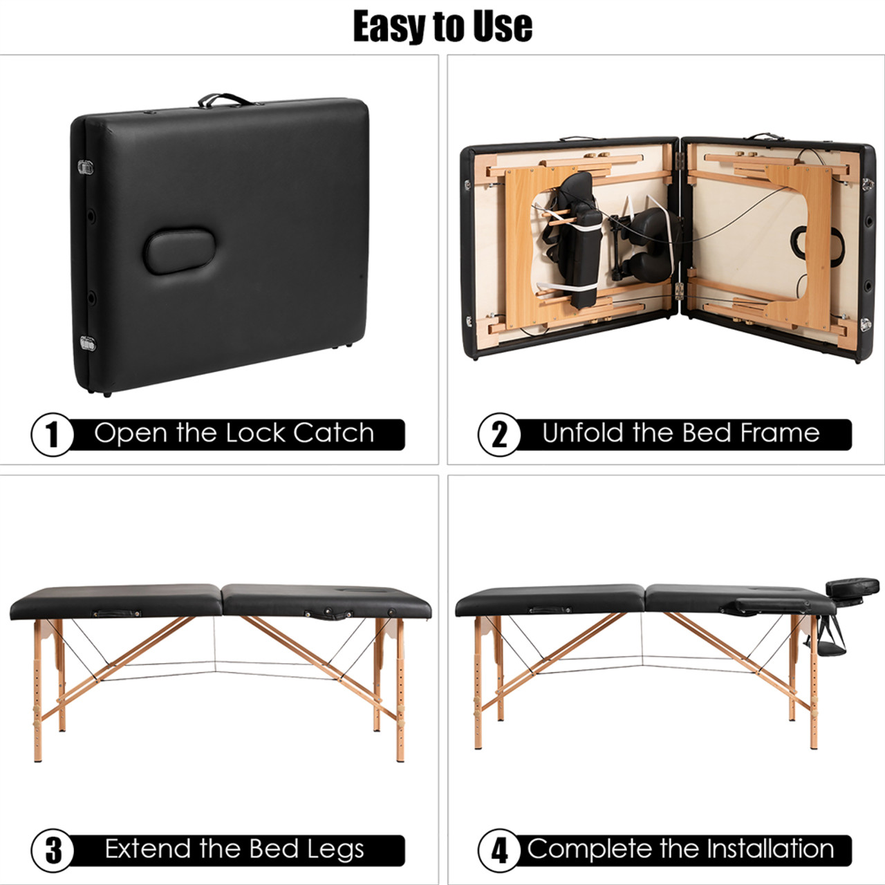84'' Portable Massage Table with Carry Case product image