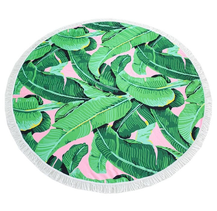 Round 61" Diameter Fringed Beach Towels product image
