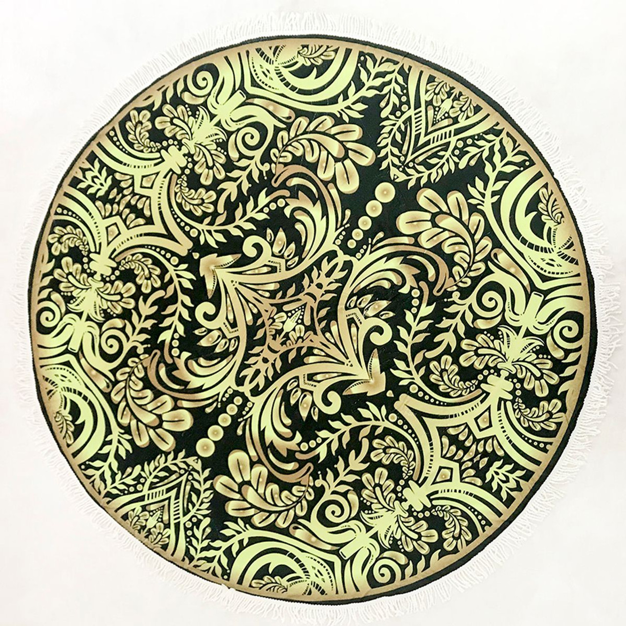 Round 61" Diameter Fringed Beach Towels product image