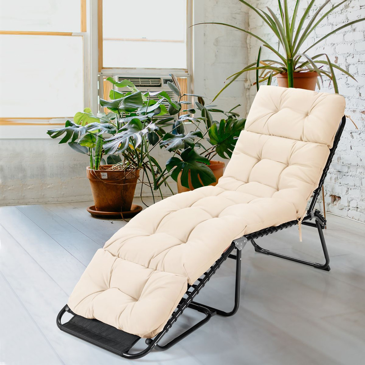 73'' Lounge Chaise Cushion Padded Recliner product image