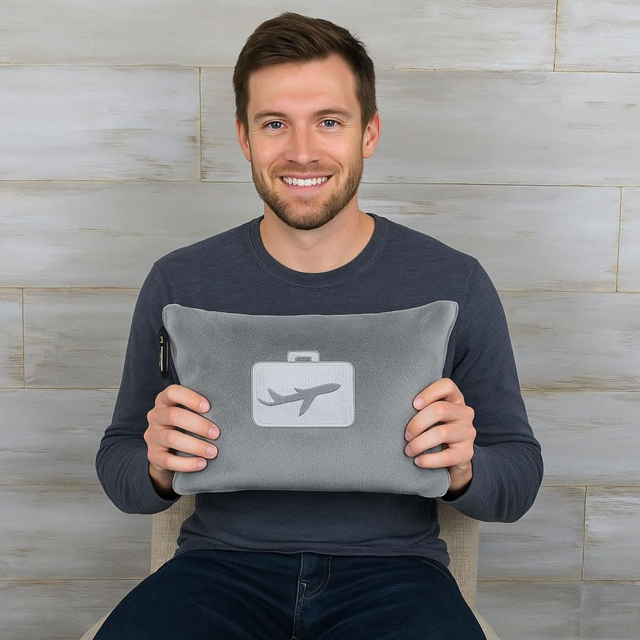 Comfort Fly 2-in-1 Micro Plush Travel Blanket/Pillow with Pouch product image