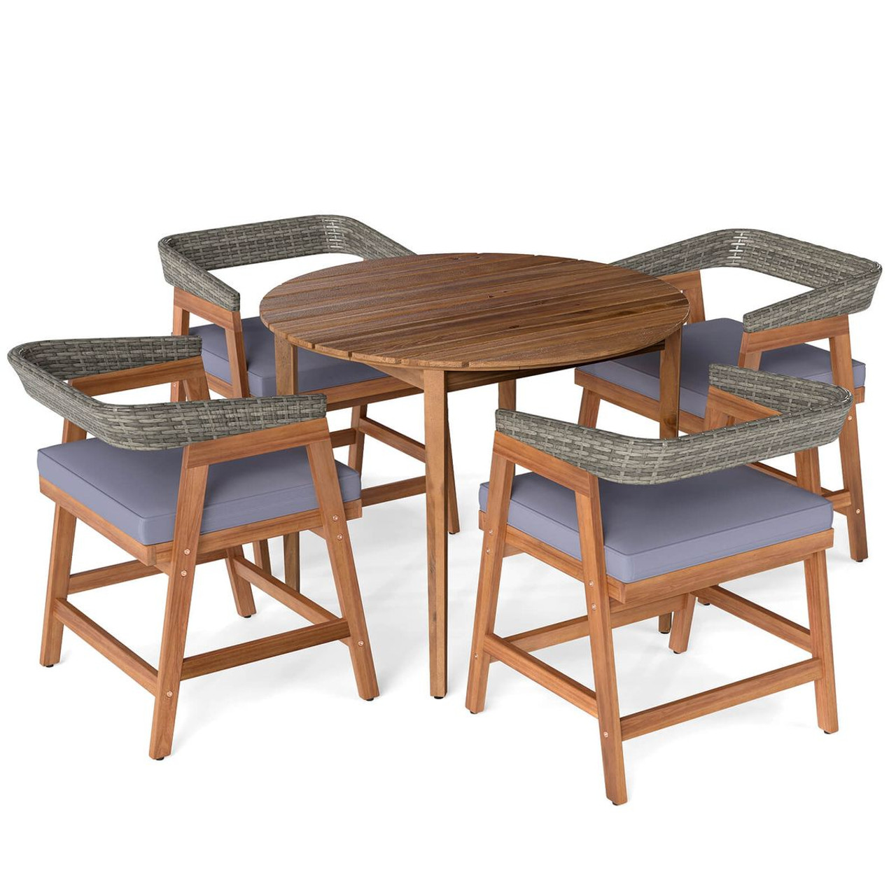 5-Piece Patio Dining Set with Soft Cushions product image