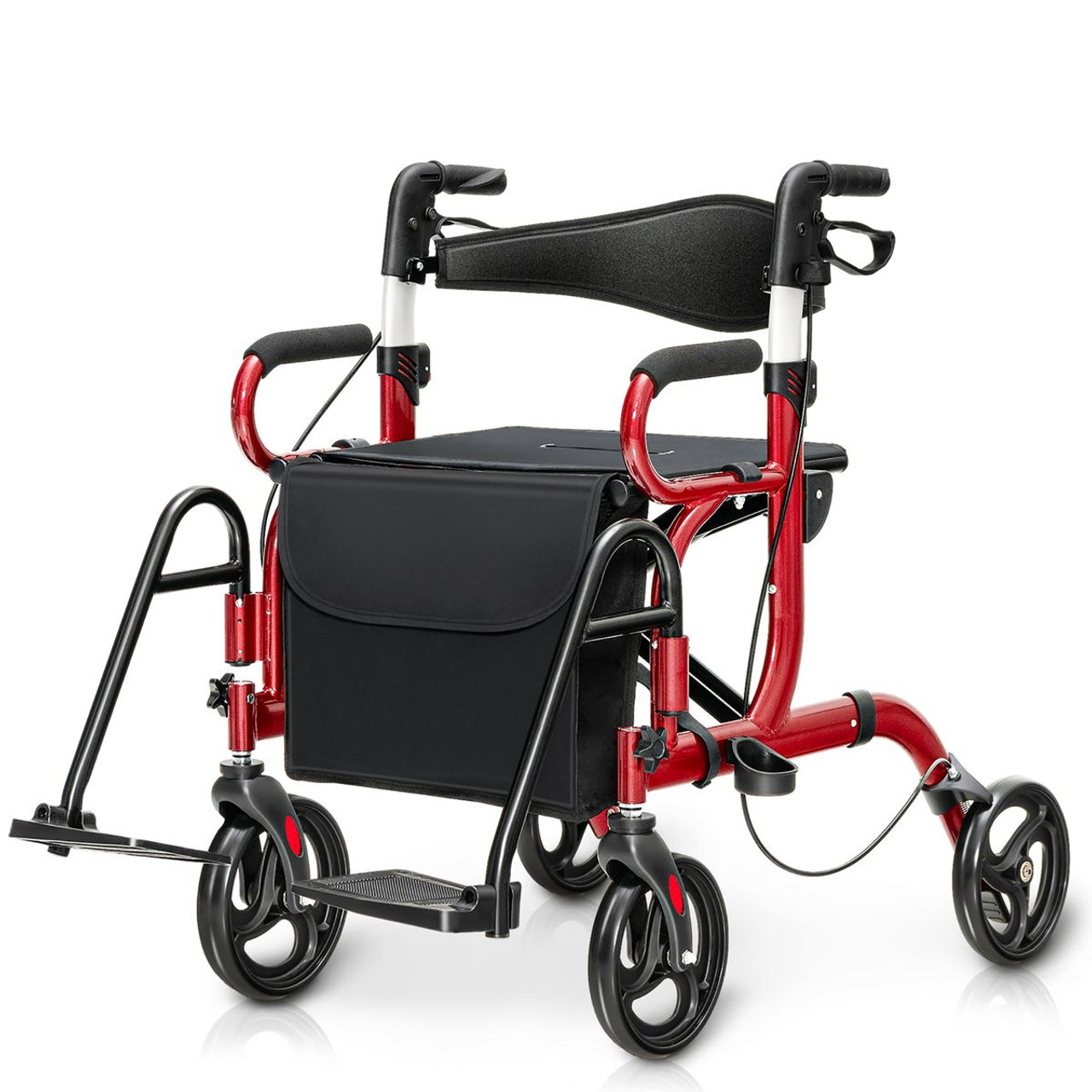 Rollator Walker with Foldable Design and Detachable Storage Bag product image