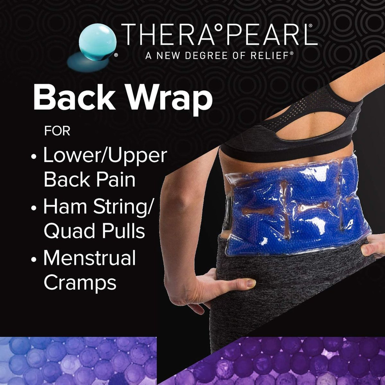 TheraPearl Wrap with Strap, Color Changing, Hot + Cold, Reusable (2-Pack) product image