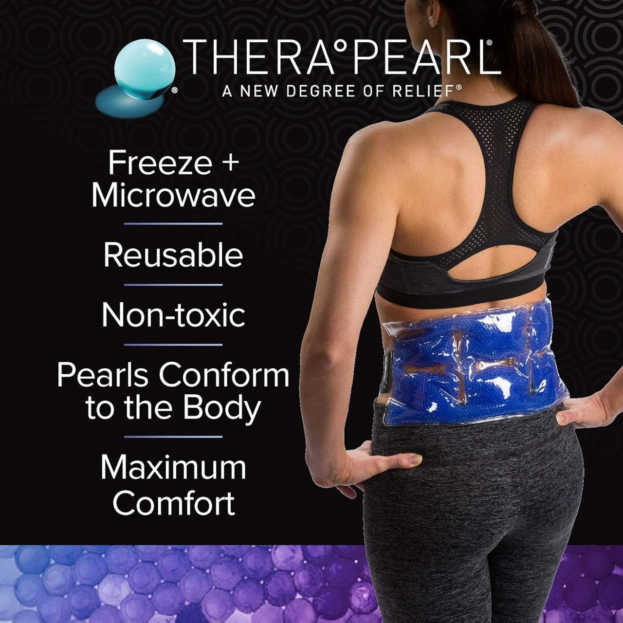 TheraPearl Wrap with Strap, Color Changing, Hot + Cold, Reusable (2-Pack) product image