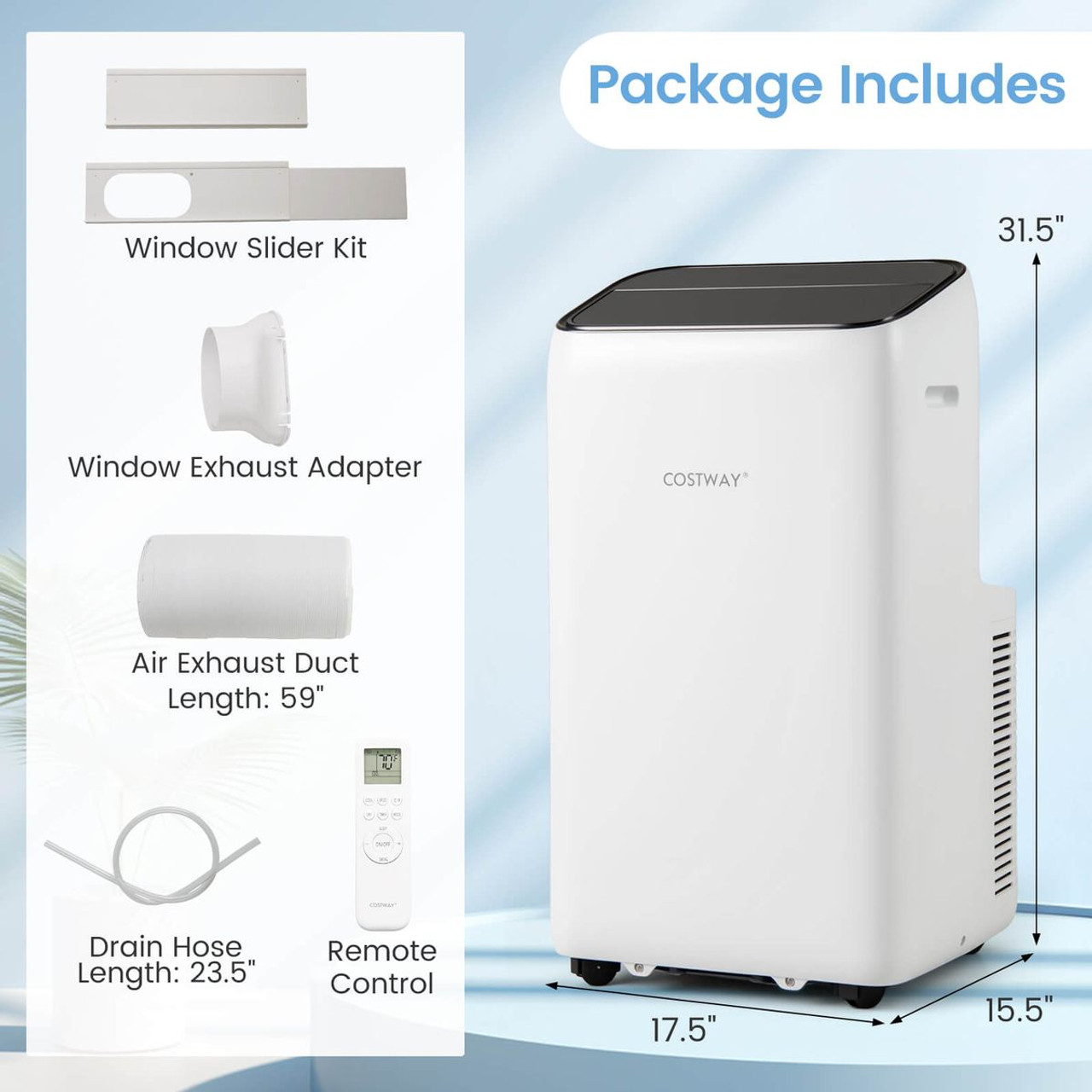 14000 BTU Inverter Portable Air Conditioner with APP Voice and Remote product image